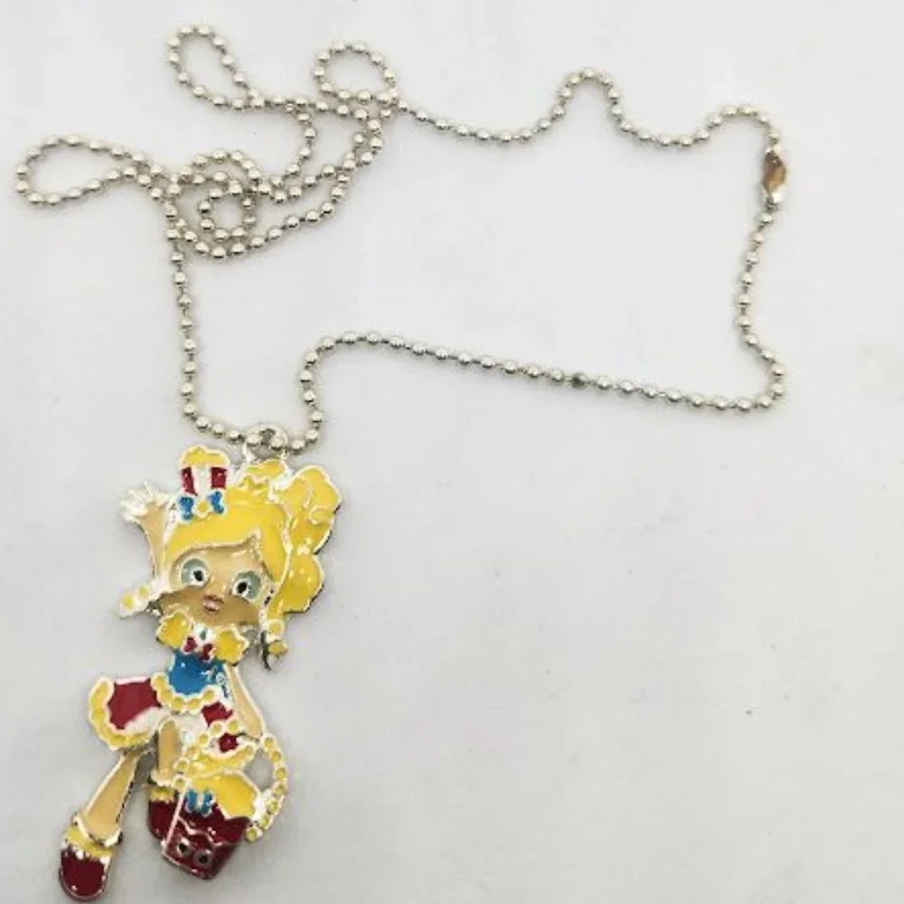 New Shopkins shoppie girl Poppette necklace